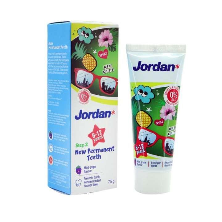 [Combo 3] Kem đánh răng cho trẻ em 0-5 tuổi vị dâu Jordan Step 1 - 75g