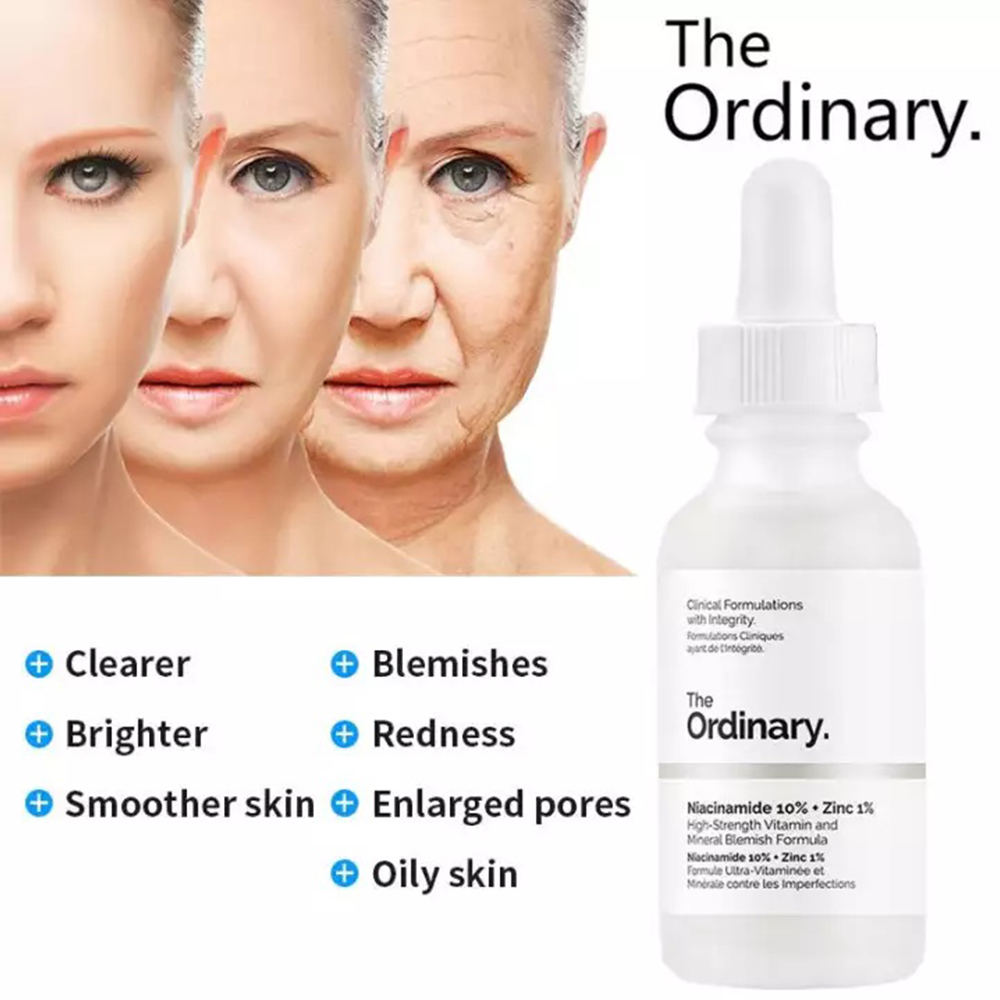 Tinh Chất Ngừa Thâm Mụn THE ORDINARY Niaciaminde 10% + Zinc 1%. Tặng Gel Móc Khóa 30ml