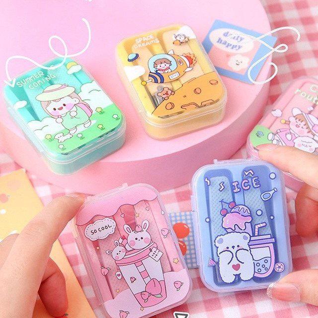 Set 2 Bấm Móng Tay Cute Hộp Nhựa