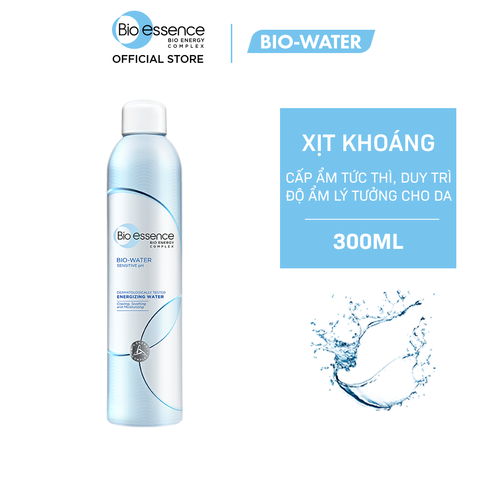 Nước xịt khoáng dưỡng ẩm da Bio-Water Energizing Water 300ml với tia xịt siêu mịn, cấp ẩm tức thời và làm mát da