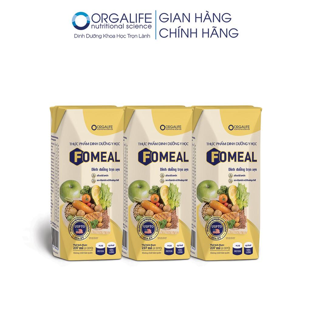 Lốc 3 hộp thực phẩm dinh dưỡng y học Fomeal peptides 250ml/hộp - Dinh dưỡng cho người bệnh, kém hấp thu, phục hồi nhanh chóng