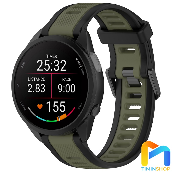 Dây đồng hồ cho Garmin Forerunner 165/ 265/ 265S/ 255/ 255S/ 245/ 645/ Vivoactive 6/ 5/ 4/ 3/ 2S/ 3S/ 4S/ Venu 2/ 2S (D165)