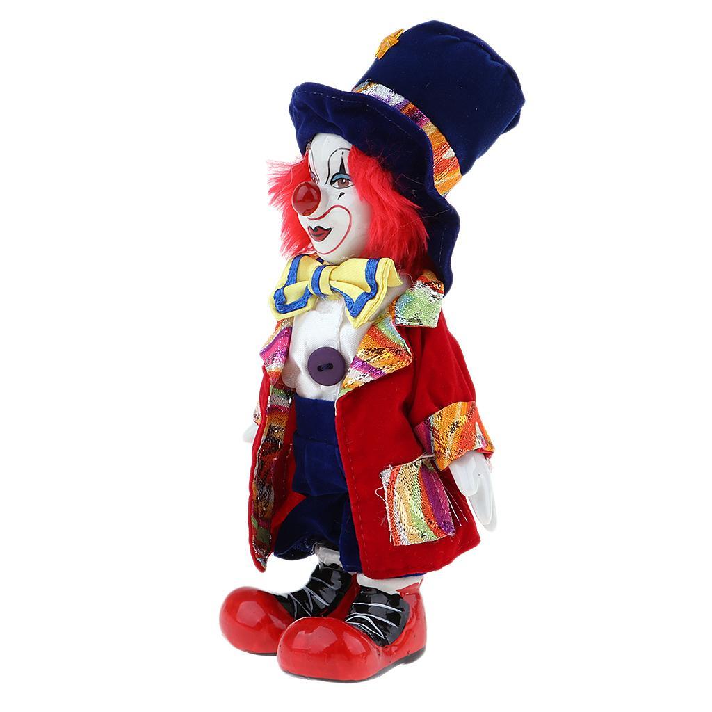 Porcelain Clown Doll for Kids Birthday Gifts Halloween Chirstmas Decor #2