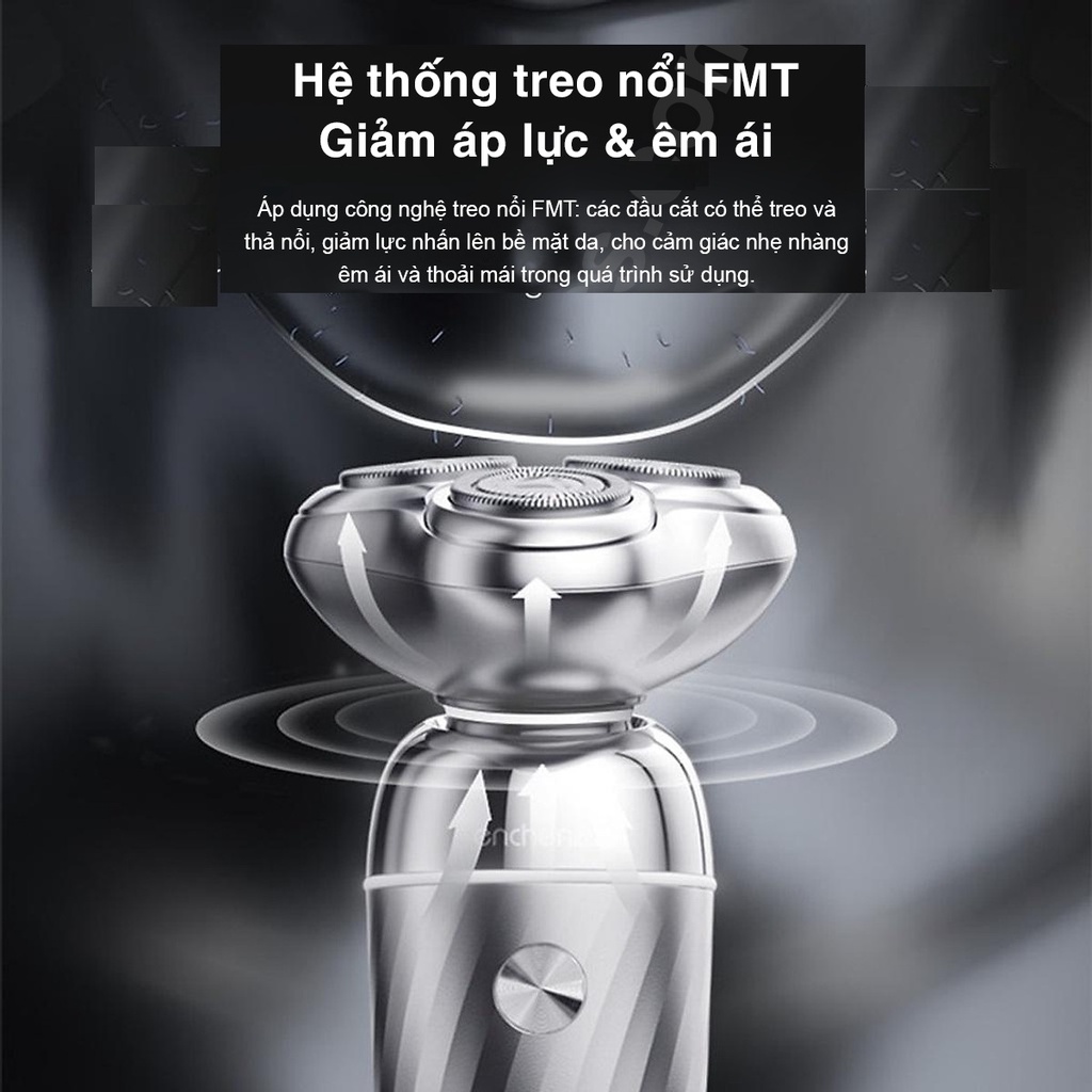 Máy cạo râu Sothing Enchen Silver X7, Hệ thống ESM cạo râu thông minh- Hàng chính hãng