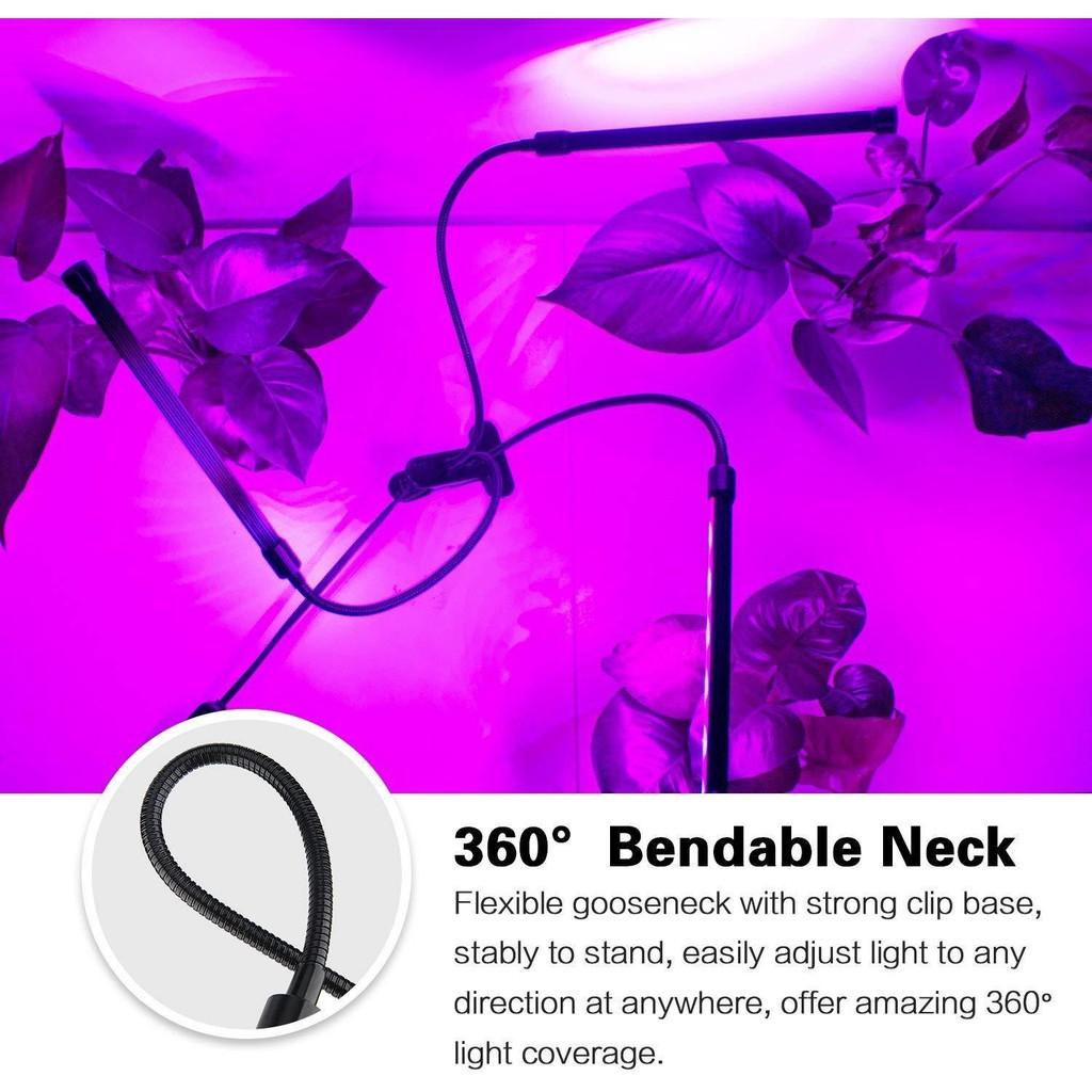 LED trồng cây 30W kẹp chân 3 nhánh hẹn giờ USB