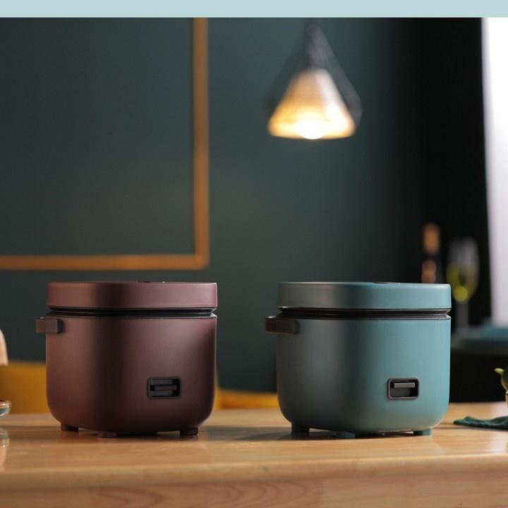 Nồi cơm điện mini lòng chảo chống dính, Rice Cooker thích hợp cho 1-2 người Dung tích 1.2L Electric Cooker