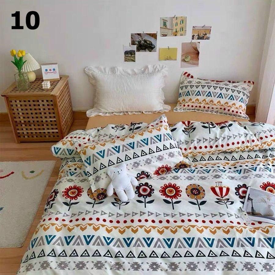 Bộ chăn ga gối thun cotton poly - chăn mền, drap giường, vỏ gối - ga giường đủ size