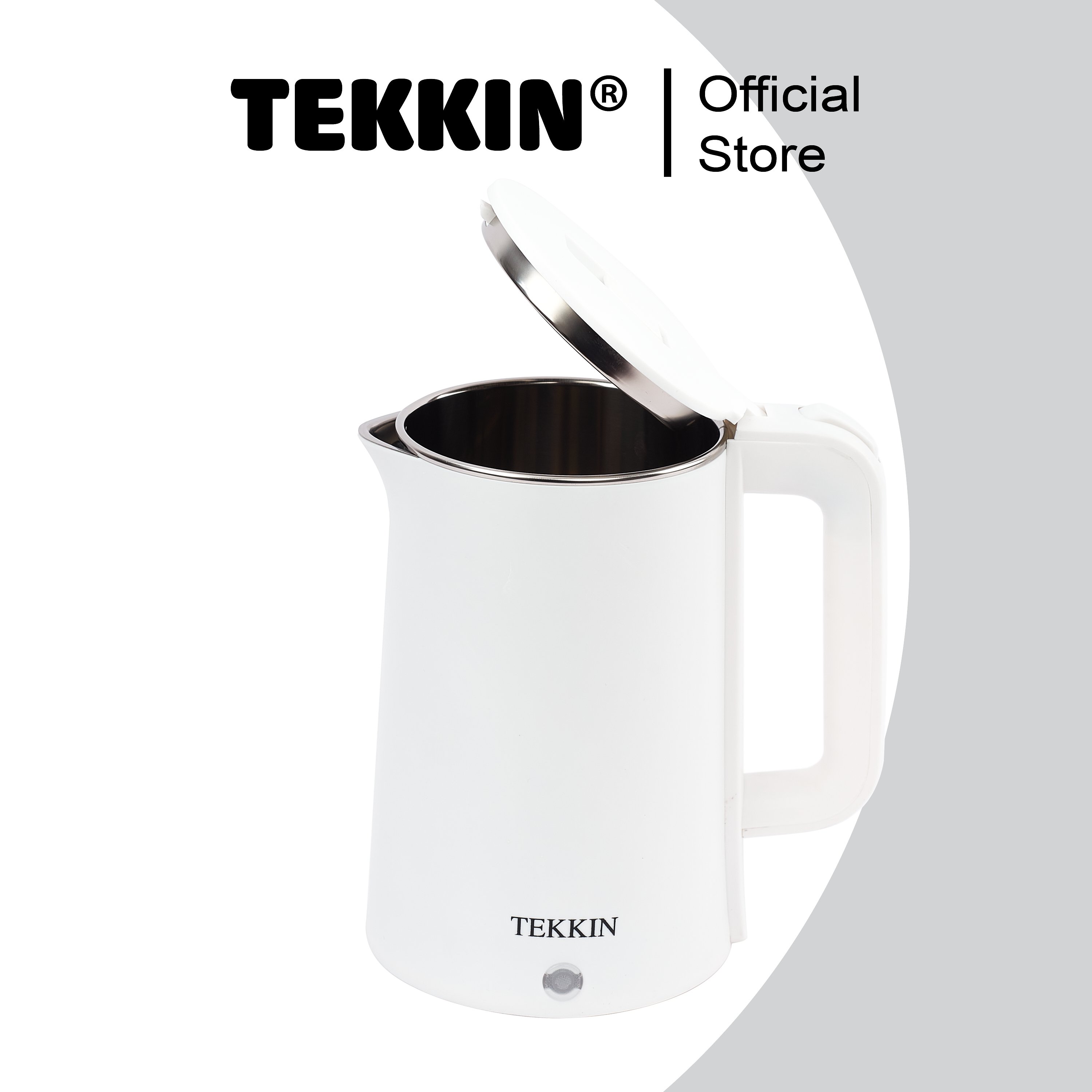 Ấm siêu tốc tự ngắt TEKKIN TI-2845 dung tích lớn 2.3L (dung tích sử dụng 1.8L) 2 lớp công suất 1500W bảo hành 12 tháng - hàng nhập khẩu