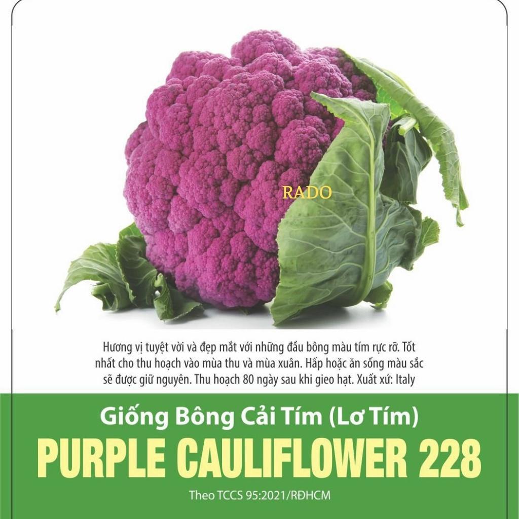 Hạt giống súp lơ tím , đóng gói 1gr