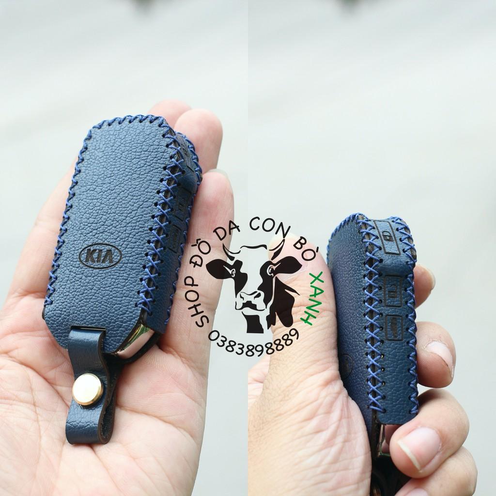 Bao da dành cho Chìa Khoá KIA cerato 2019, 2020, 2021 handmade Da Thật 009