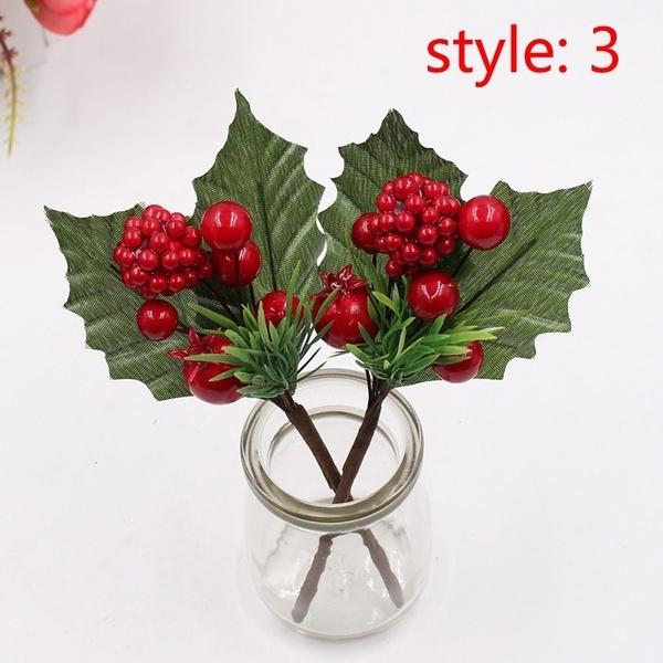 Set 2 Nhánh Quả Mọng Nhân Tạo Bằng Xốp Trang Trí Phòng Khách / Phòng Ngủ / Tiệc Cưới / Giáng Sinh