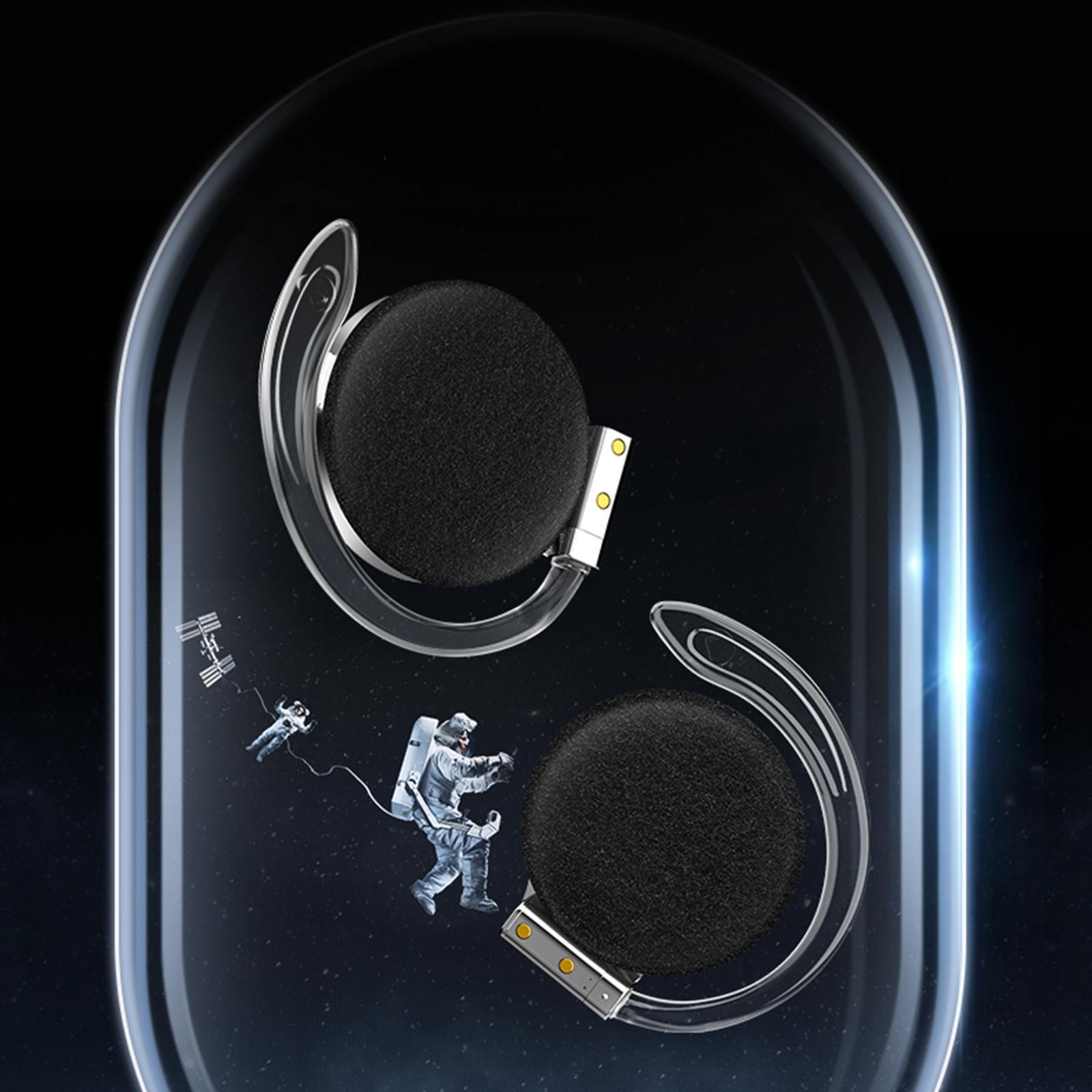 Air Conduction Headphones Earpiece  5.2 Wireless  for Workout Black