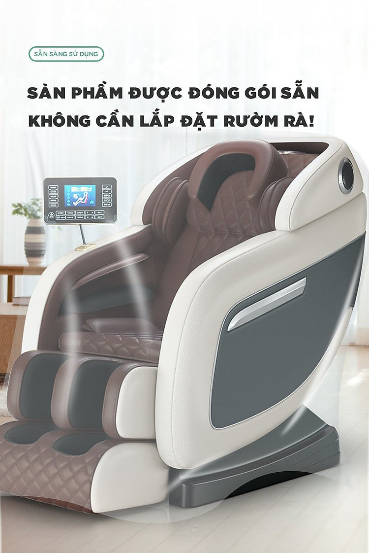 Ghế Massage Trị Liệu Toàn Thân Cao Cấp Kèm Màn Hình Cảm Ứng Công Nghệ Nhật Bản