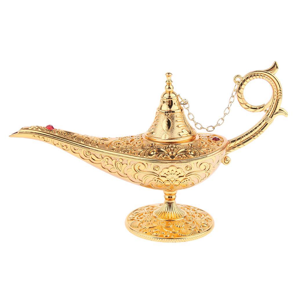 Aladdin Genie Lamp Light Wishing Tea Oil Pot Decoration Collection Arts Gift