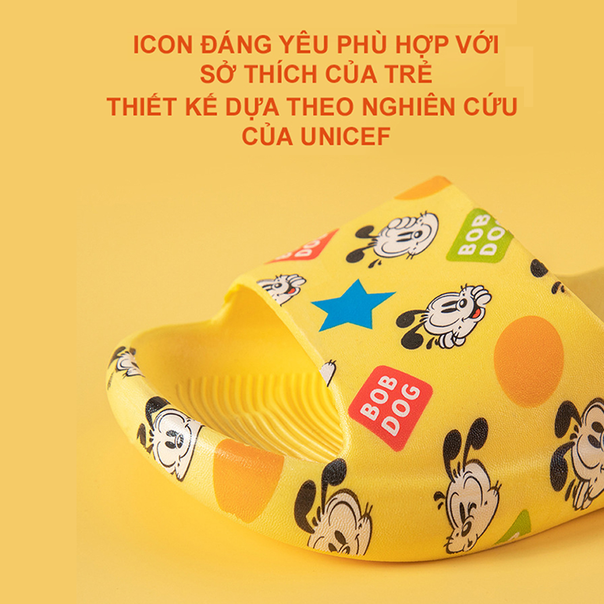 Dép Trẻ Em BobDog 2121B2 Siêu Mềm Siêu Nhẹ Chống Trơn Trượt Cho Bé Trai Bé Gái - 5 Màu In Hình Ngộ Nghĩnh