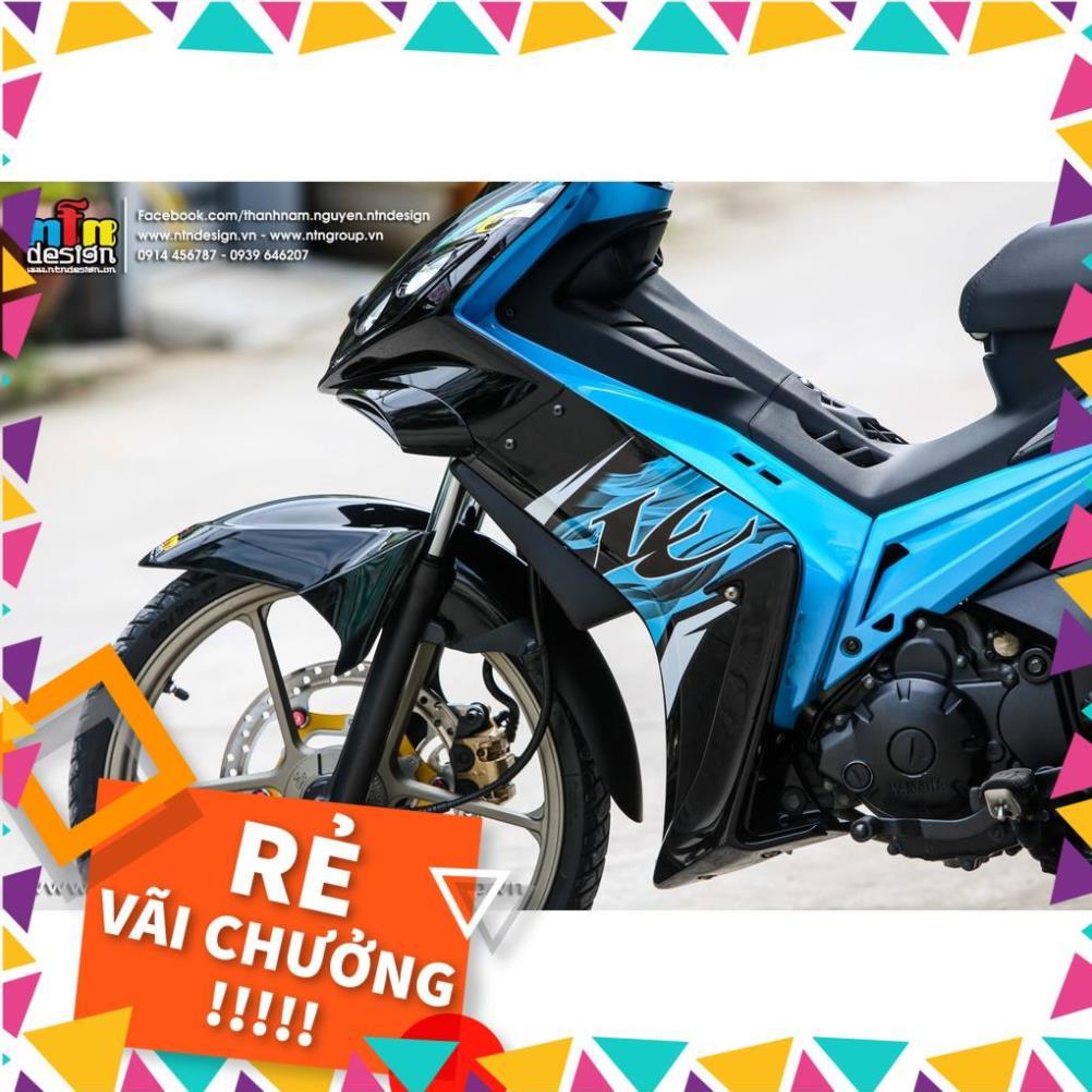 Tem Rời Exciter 2009 Mẫu Đen Xanh Ngọc Chữ LC