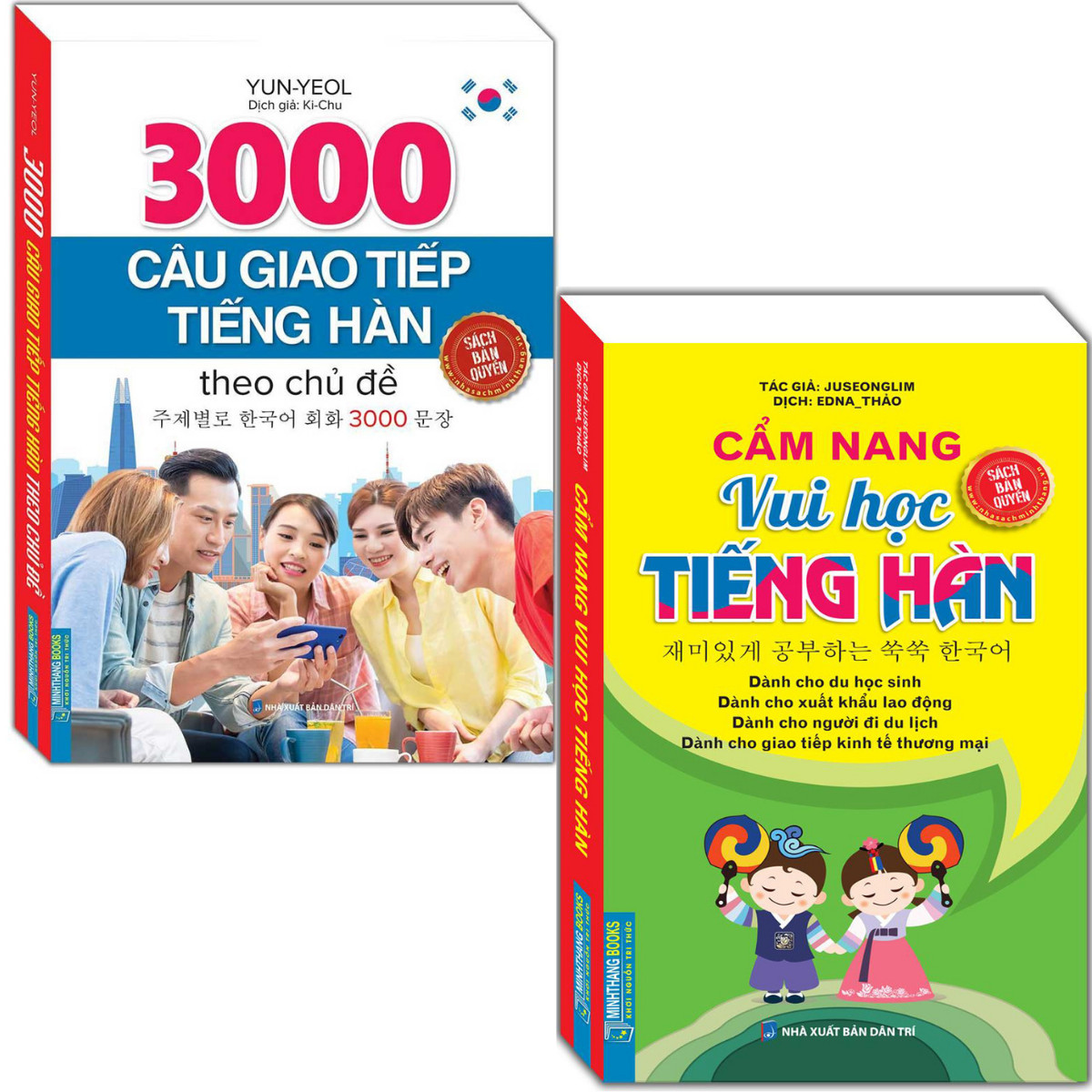 Combo 2 Quyển 3000 Câu Giao Tiếp Tiếng Hàn + Cẩm Nang Vui Học Tiếng Hàn