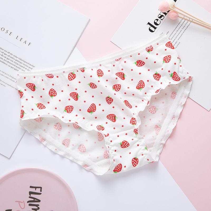 Quần lót kháng khuẩn cotton in hình dễ thương cho nữ QLN025