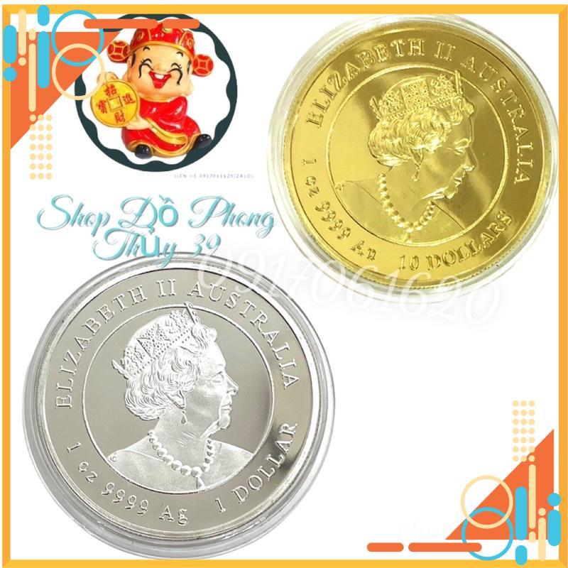 Cặp Xu Lưu Niệm Hình Con Hổ - Cọp Kèm Hộp Nhung Sang Trọng Thích Hợp làm Quà Tặng Quà Biếu Trong Tết 2022 Nhâm Dần
