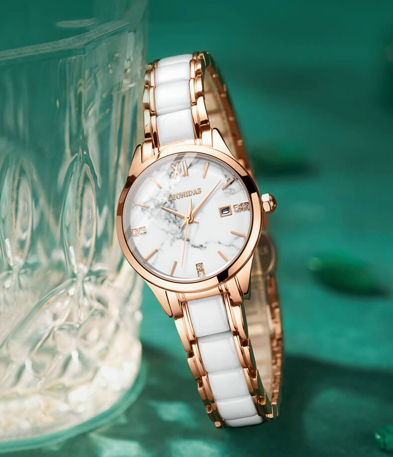 Đồng hồ nữ chính hãng LEONIDAS LD80127-2 Kính sapphire ,chống xước ,Chống nước 50m ,Bh 24 tháng,Máy điện tử (Pin)
