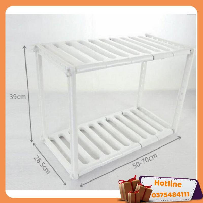 Kệ Bếp Đa Năng Màu Trắng Có Thể Thay Đổi Kích Thước - Hàng Loại 1