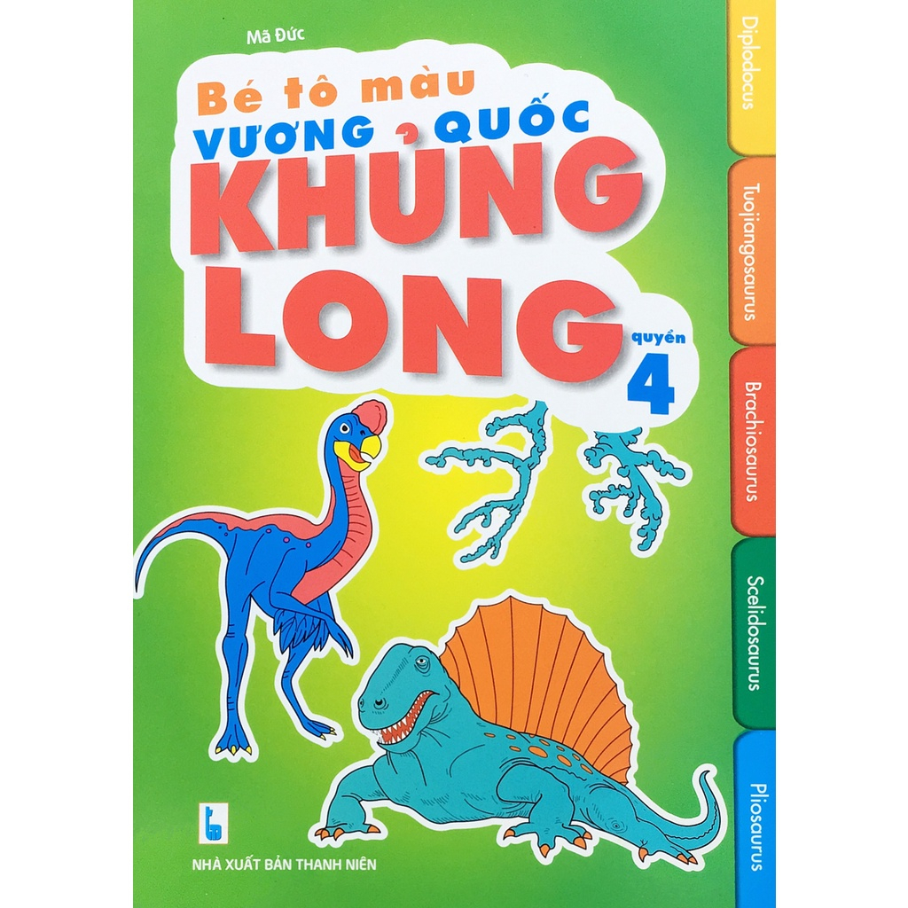 Sách - Combo 5 cuốn Bé Tô Màu Vương Quốc Khủng Long - ndbooks