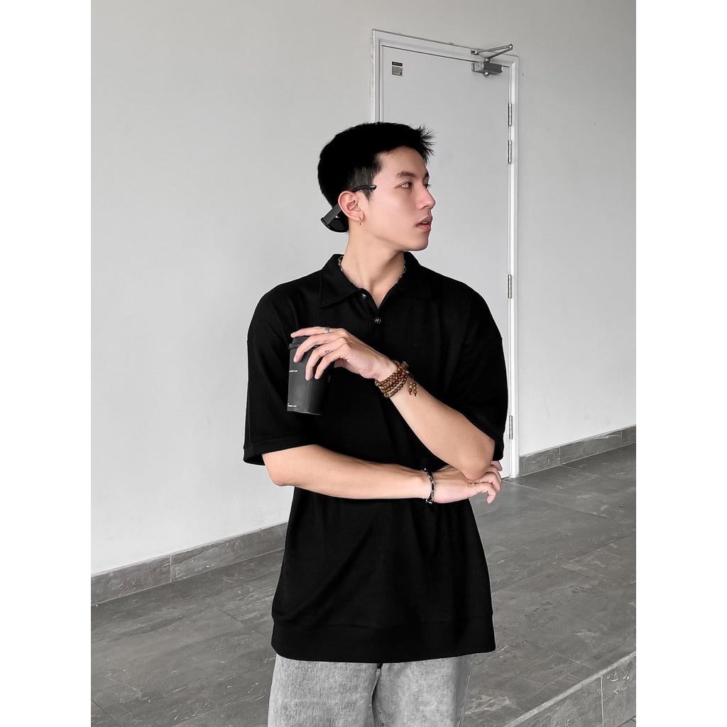 Áo Polo Oversize Jack Lane Wave, Áo thun có cổ form rộng unisex, Local Brand JACK LANE