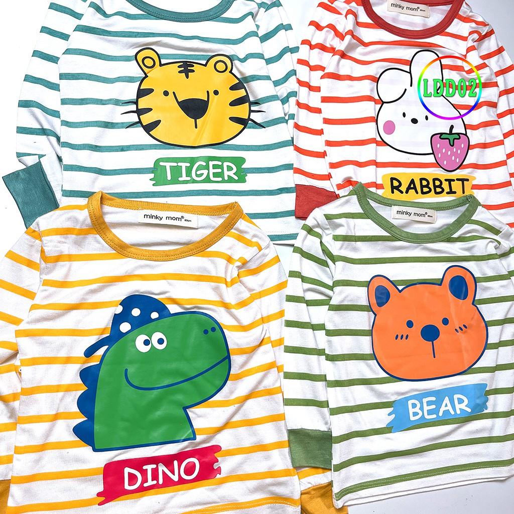 Bộ Dài Tay Cho Bé LDD02 Đồ Bộ Thun Lạnh Cao Cấp Mềm Mịn Thoáng Mát Dễ Chịu, Thoải Mái Cho Bé