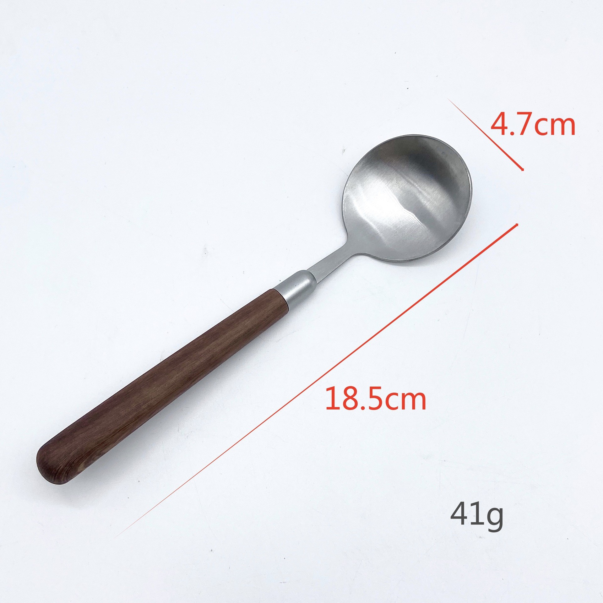 Muỗng thìa chất liệu thép không gỉ cán tròn phù hợp ăn cơm, súp, mì, tráng miệng thiết kế thời trang