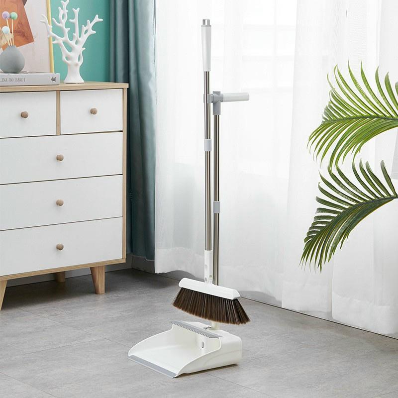 Chổi Quét Nhà Thông Minh Hamarta 2in1 Chổi Nhựa Kèm Hót Rác Gấp Gọn