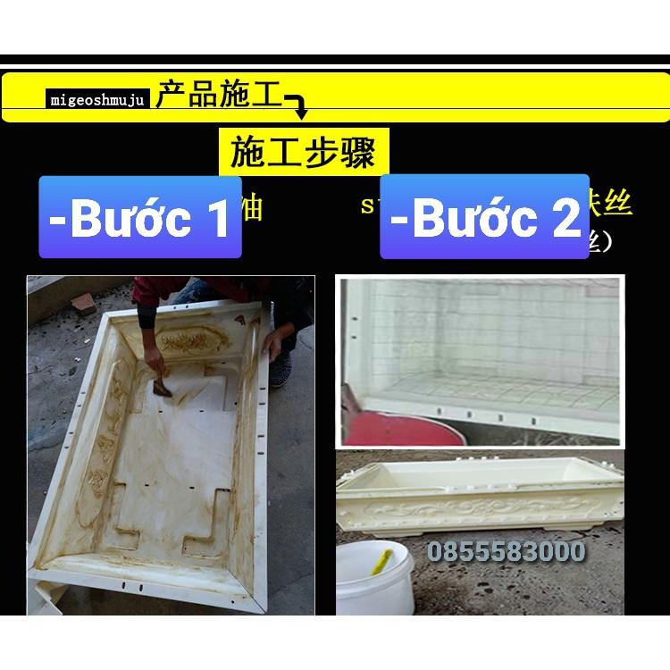 Khuôn chậu chữ nhật 45