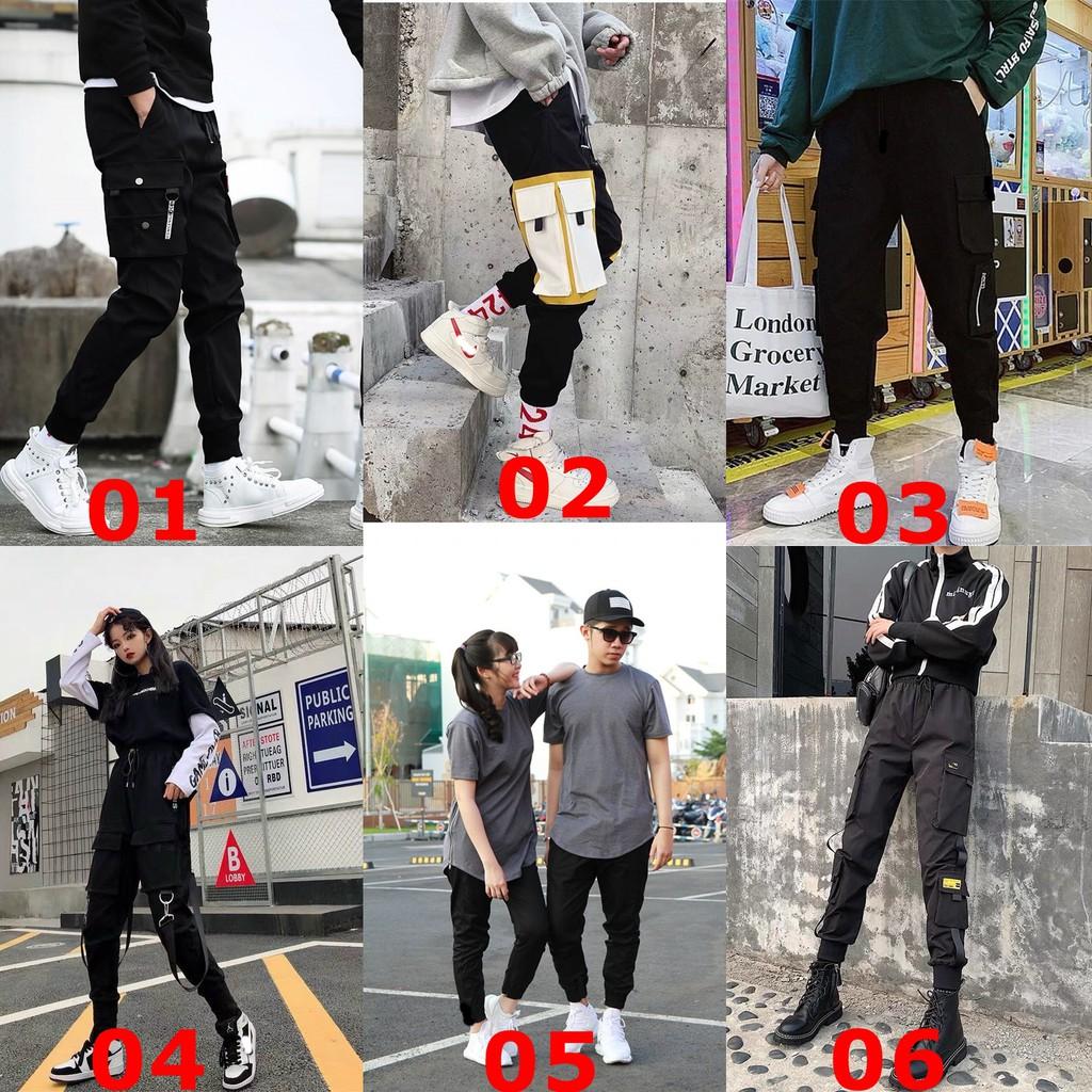 Quần jogger kaki túi hộp unisex