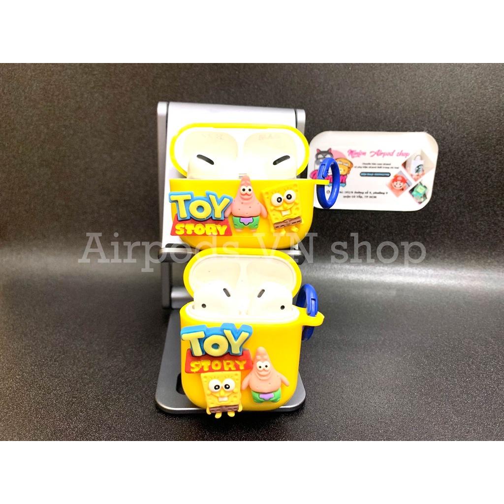 Bao Case Ốp dành cho Airpods 1/2 và Airpods Pro toy story vàng hình đẹp cao cấp