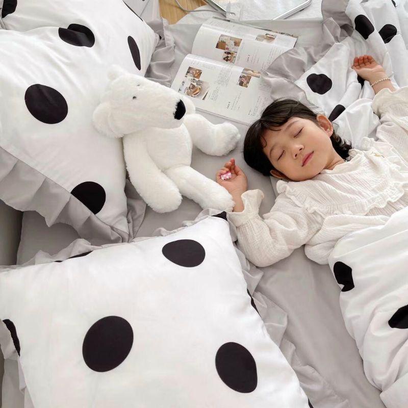Bộ chăn ga gối Đũi bèo chăn hè trần bông đẹp miễn chê