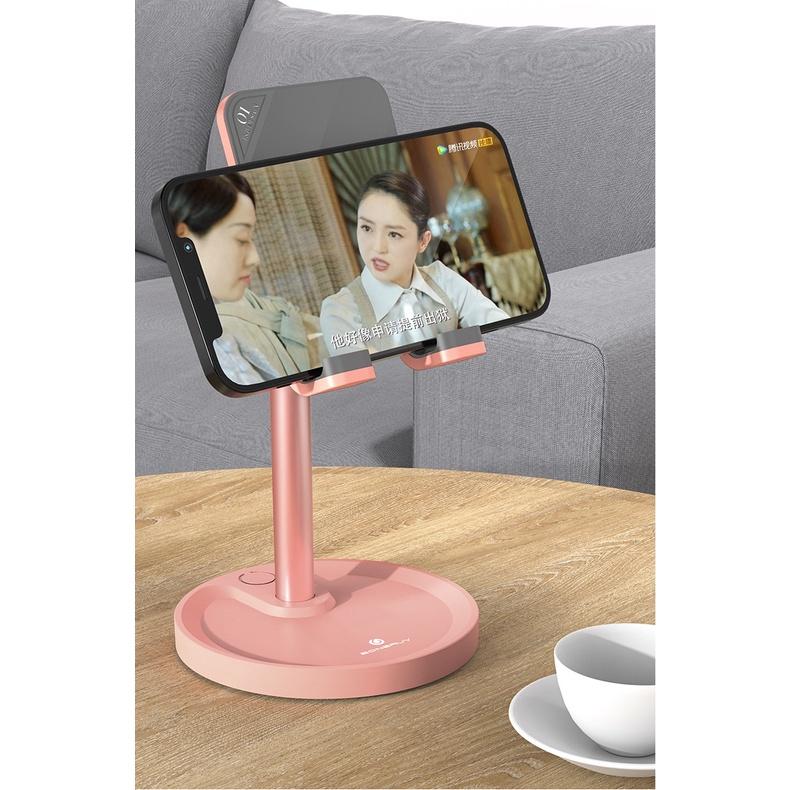 P13 Giá Đỡ Điện Thoại, Ipad Boneruy Cao Cấp. Giá Đỡ Máy Tính Bảng Để Bàn ABS Hợp Kim Nhôm