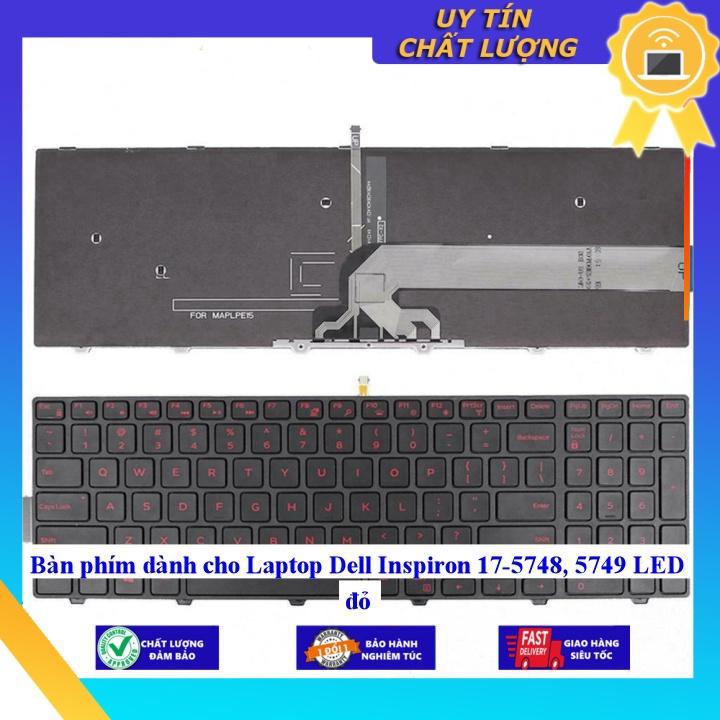 Bàn phím dùng cho Laptop Dell Inspiron 17-5748 5749 LED đỏ  - Hàng Nhập Khẩu New Seal