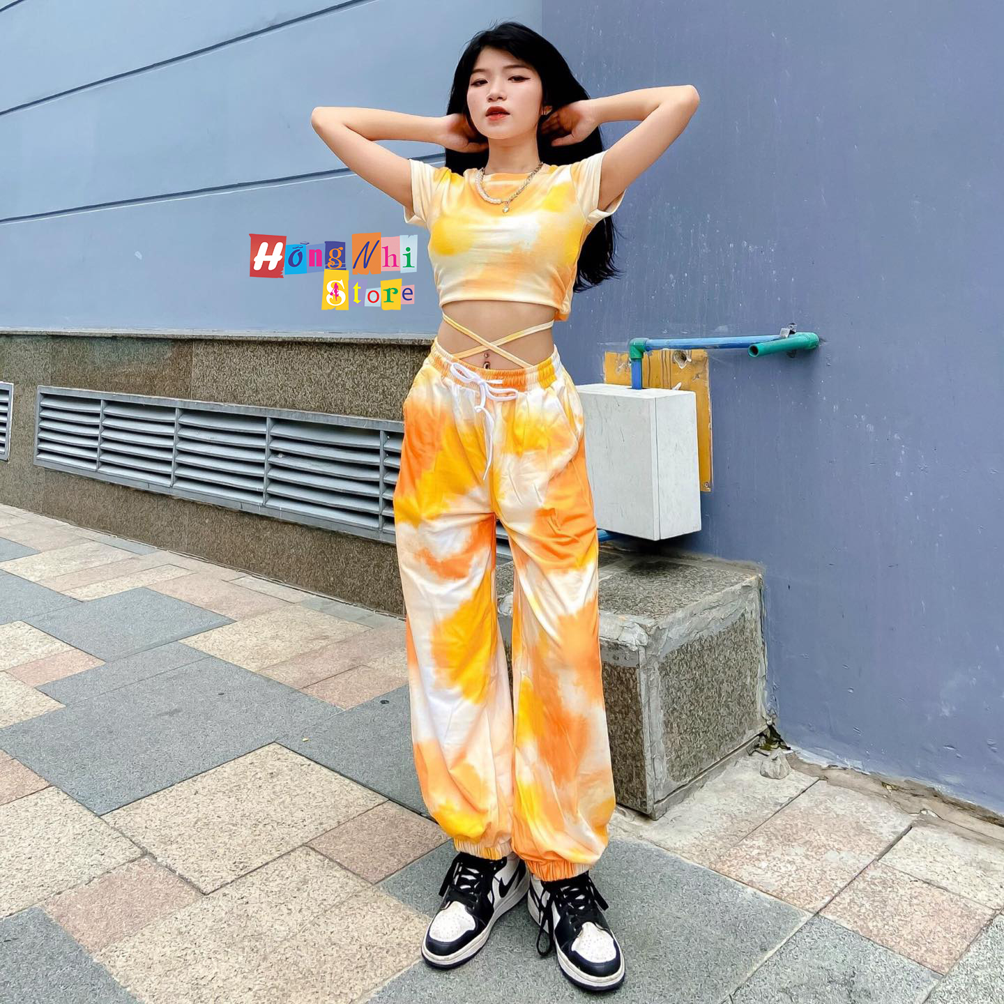 Áo Croptop Body Thắt Eo Ulzzang 3D Loang Màu Dáng Ôm Cá Tính - MM