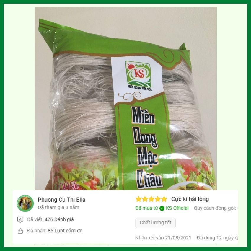 Combo 2 gói Miến Dong Mộc Châu 500g - 2 gói tổng 1kg - Miến dong ngon nhất phía bắc