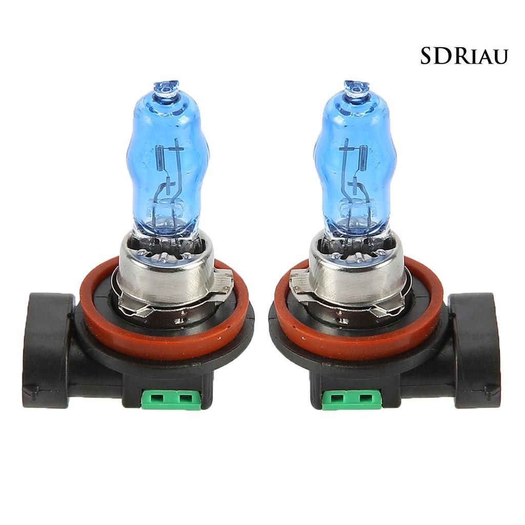 Set 2 Đèn Pha H11 12v 100w 6000k Siêu Sáng Dành Cho Ô Tô / Xe Tải
