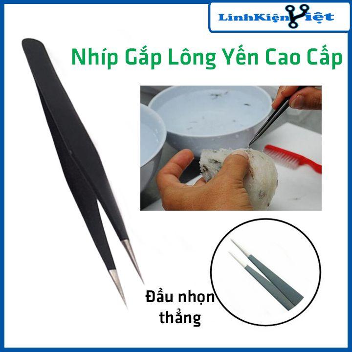 Nhíp gắp lông tổ yến, gắn lông mi, kẹp linh kiện mũi nhọn mũi cong chuyên dụng