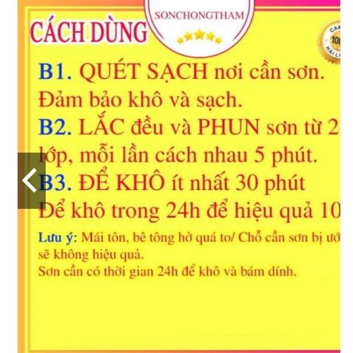 Bình xịt chống thấm, dột -Chai xịt chống dột - chống thấm nước