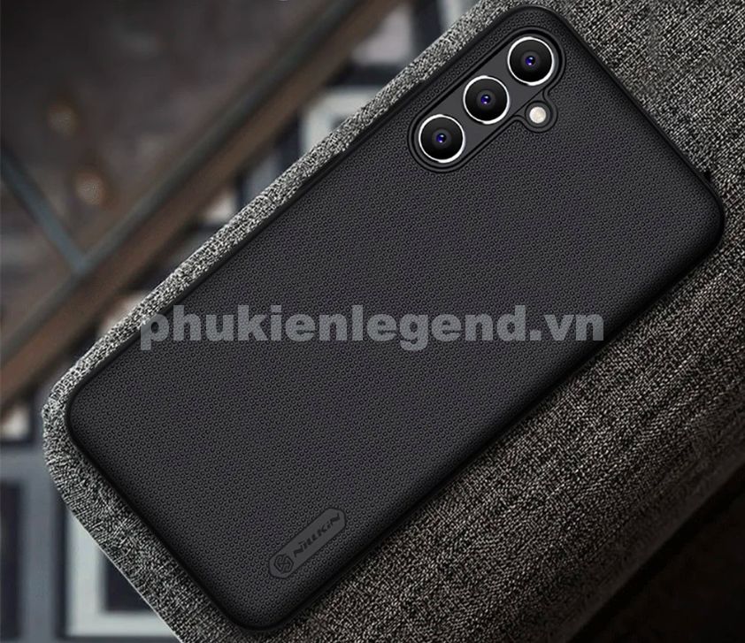 Hình ảnh Ốp Lưng Sần chống sốc cho Samsung Galaxy A15 hiệu Nillkin Super Frosted Shield (Đính kèm giá đỡ hoặc miếng dán từ tính) - Hàng Chính Hãng
