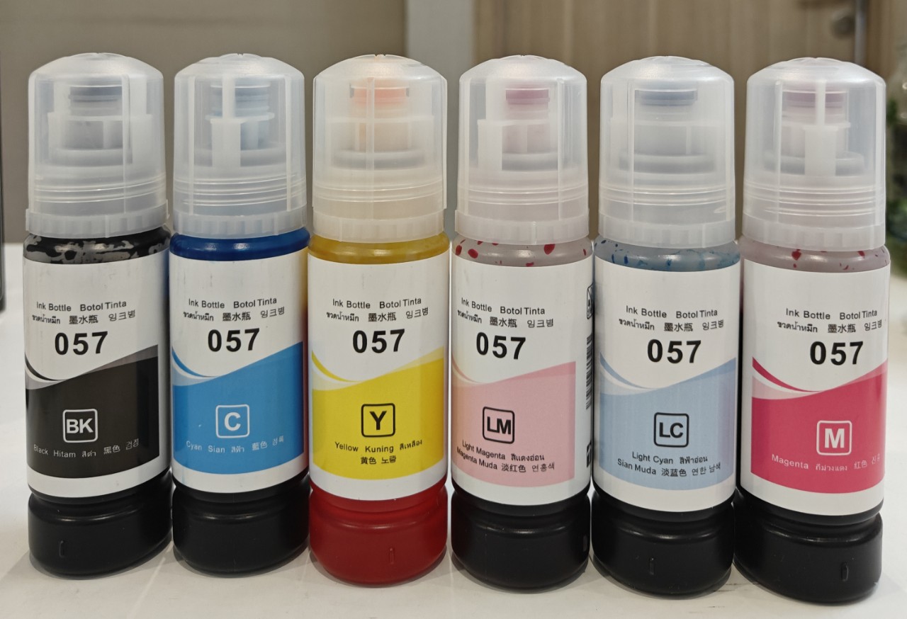 Mực in tương thích Epson 057 màu vàng (Y) cho máy in Epson Ecotank L8050/L18050 , hàng nhập khẩu.