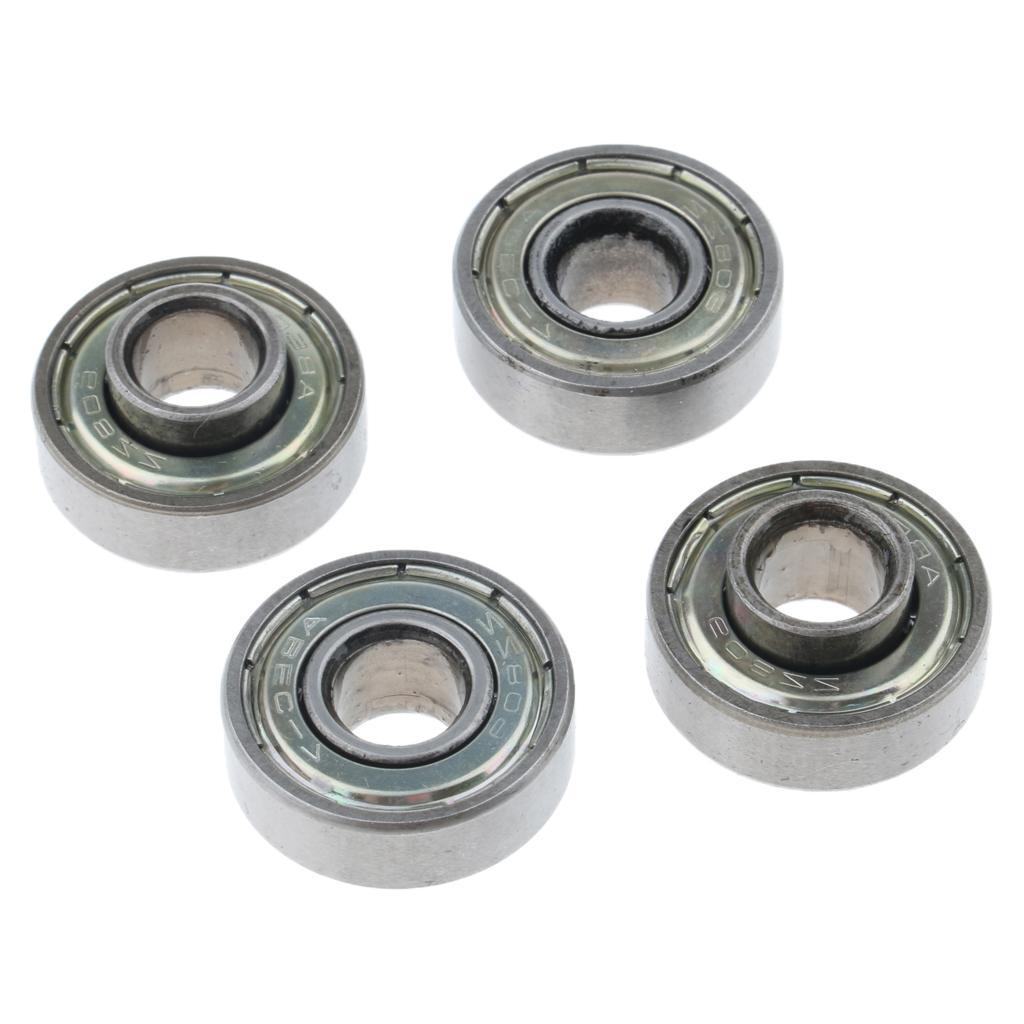 4Pcs Front Wheel Caster Bearing, Wheel Bearings, 0.9 inch Make Smoother ride