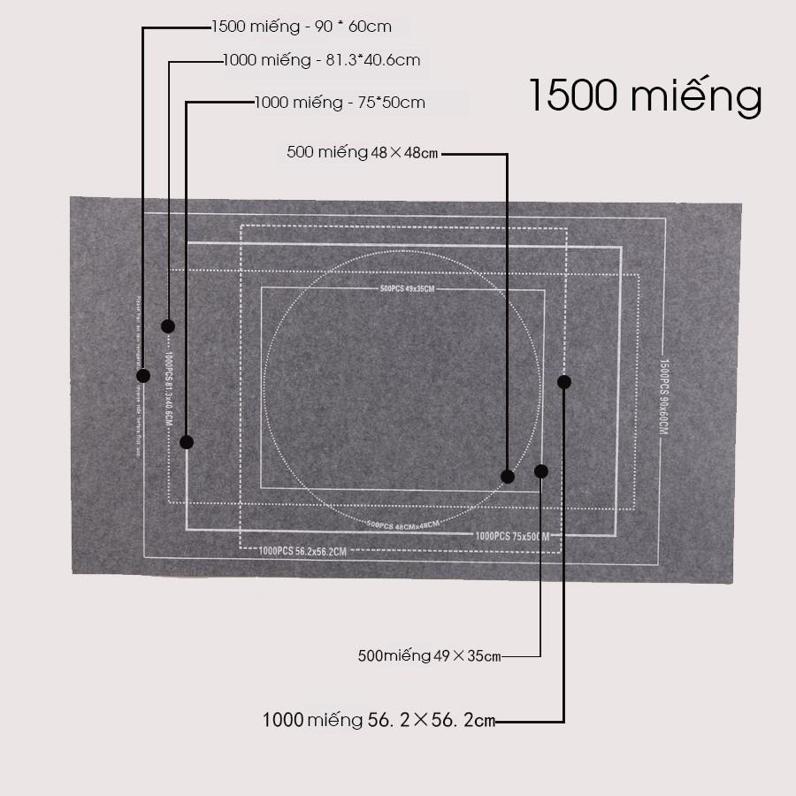 Thảm ghép tranh bằng vải nỉ tiện dụng - Thảm bảo vệ bộ xếp hình đầy đủ phụ kiện