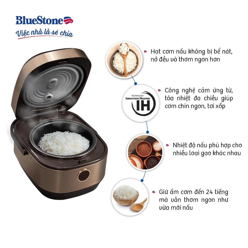 Nồi Cơm Điện Cao Tần BlueStone RCB-5988, 1200w - 1.5Lit, Hàng Chính Hãng
