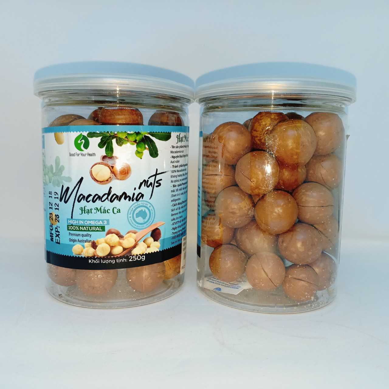 Hạt mắc ca nứt vỏ Úc Fonut Hũ 250g