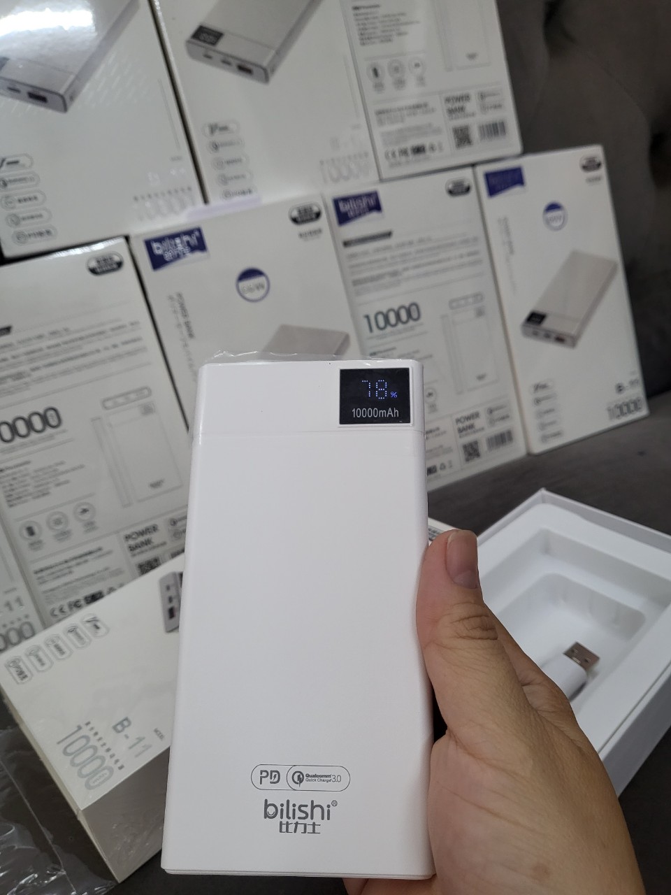 Pin Sạc Dự Phòng Bilishi B11 Dung Lượng 10000mAh Hỗ Trợ Sạc Nhanh PD66W