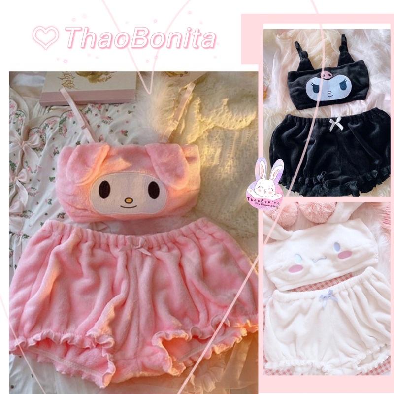Set Đồ ngủ Cinnamoroll, Melody và Kuromi vừa dễ thương vừa sexy GIAO HOẢ TỐC HCM