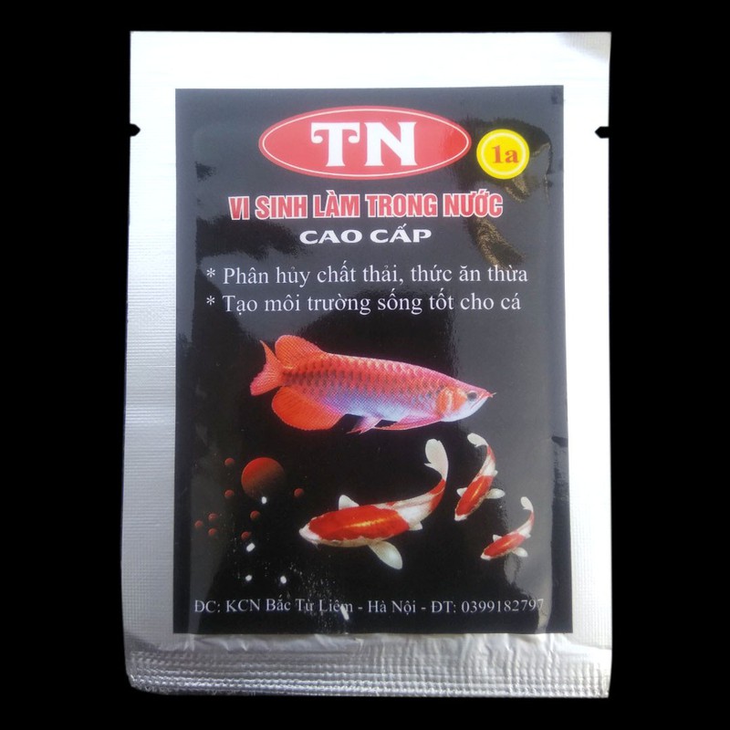 Men Vi Sinh Làm Trong Nước Cao Cấp TN1A, phân hủy chất thải, thức ăn thừa, tạo môi trường sống tốt cho cá  10gr	TN1A Men Vi Sinh Làm Trong Nước Cao Cấp TN1A, phân hủy chất thải, thức ăn thừa, tạo môi trường sống tốt cho cá 10gr